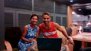 Finishing Touches to the Race Model the Night Before the Race